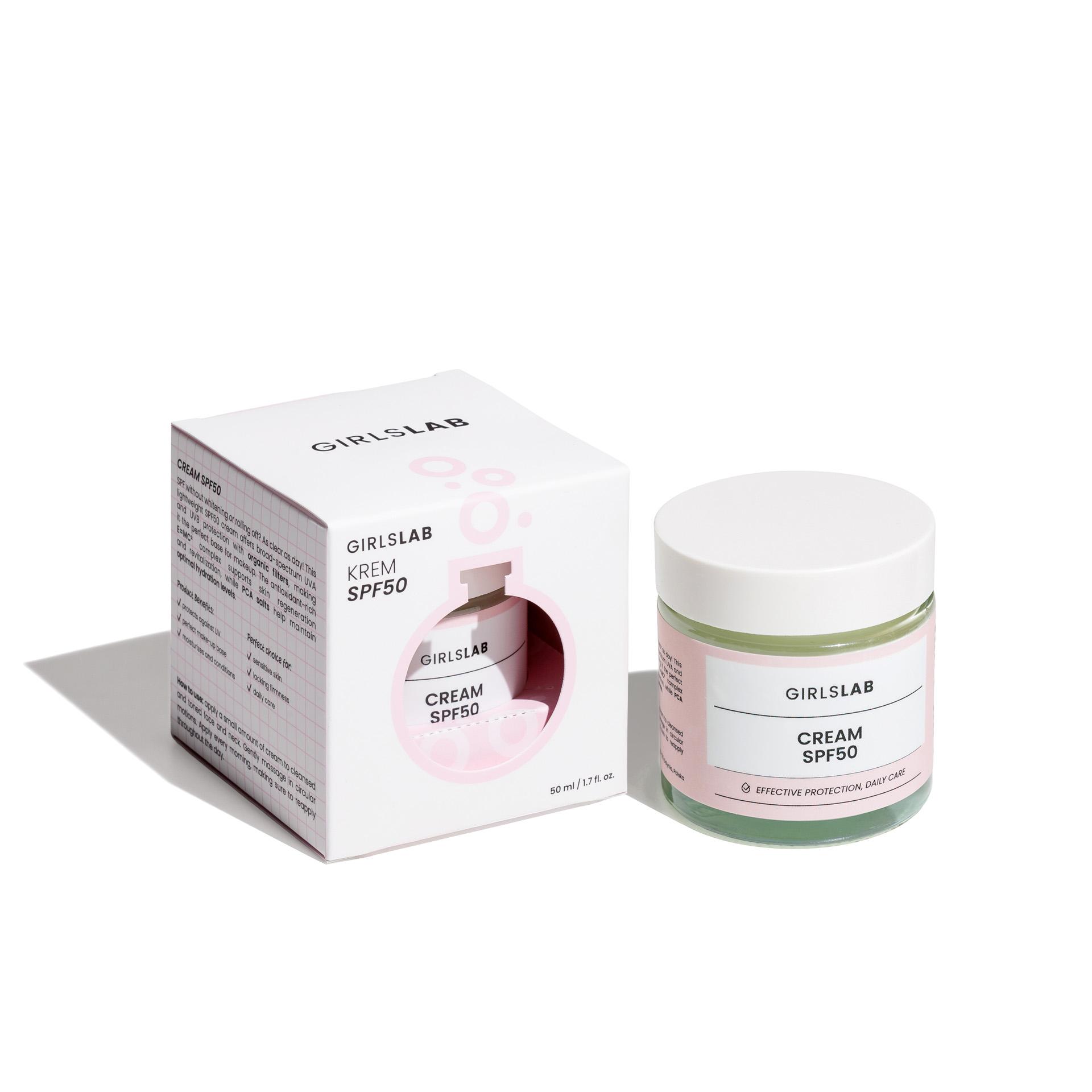 GirlsLab GL.010 SPF 50 Cream med organiske UV-filtre