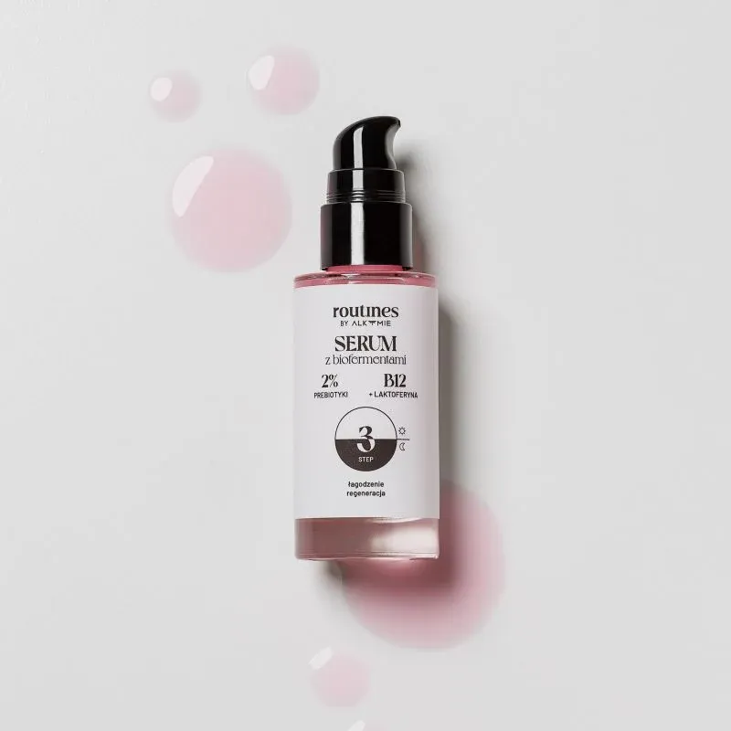 Routines STEP 3 serum med biofermentater, vitamin B12 og laktoferrin flaske