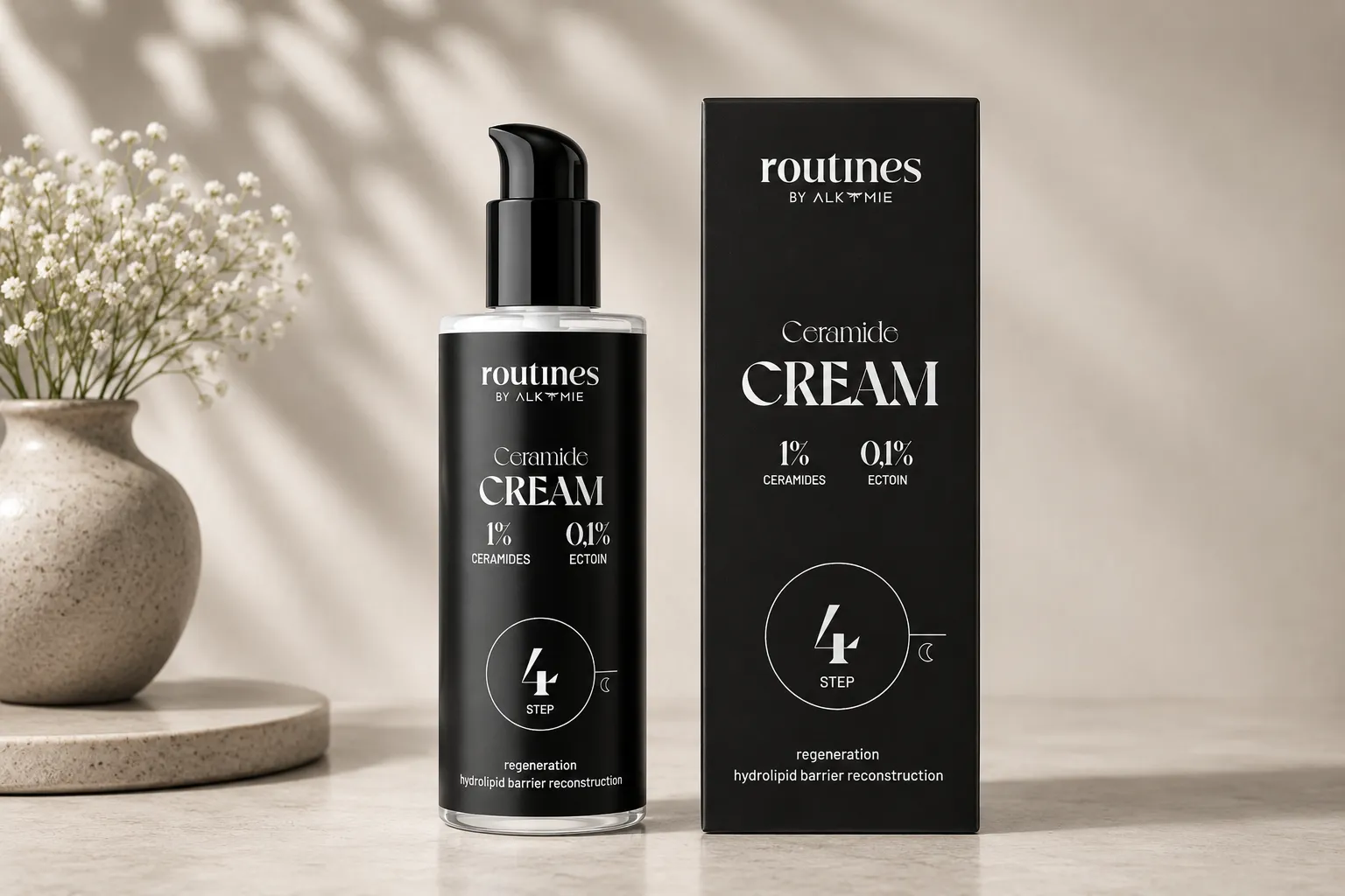 Routines STEP 4 ceramidkrem med CeraFluid og ectoin