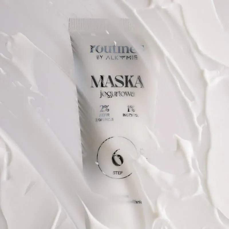 Routines STEP 6 jogurtmaske med kaktusfikenpærekefir og laktoferrin.