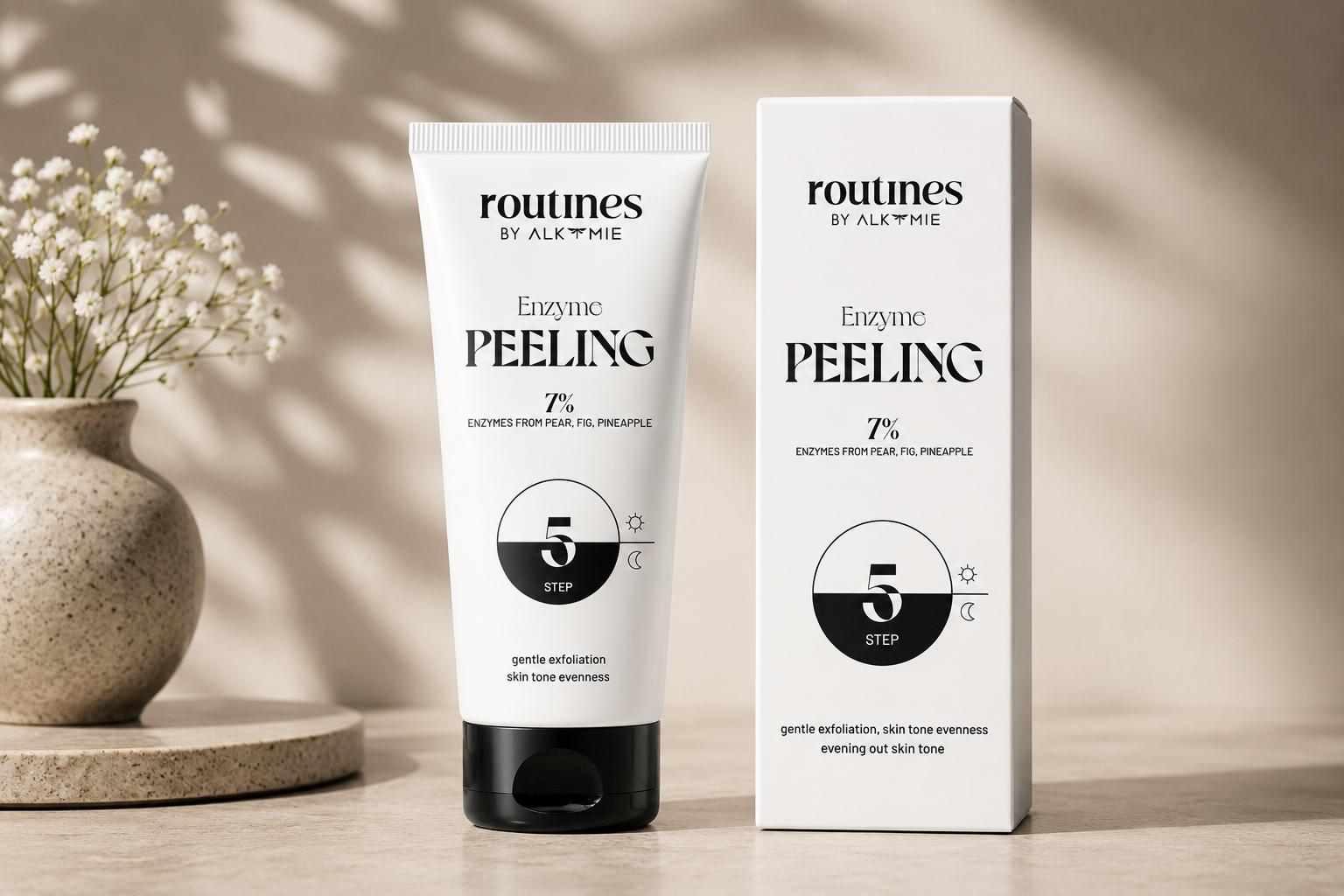 Routines STEP 5 enzymatisk peeling med pære, fiken og ananas