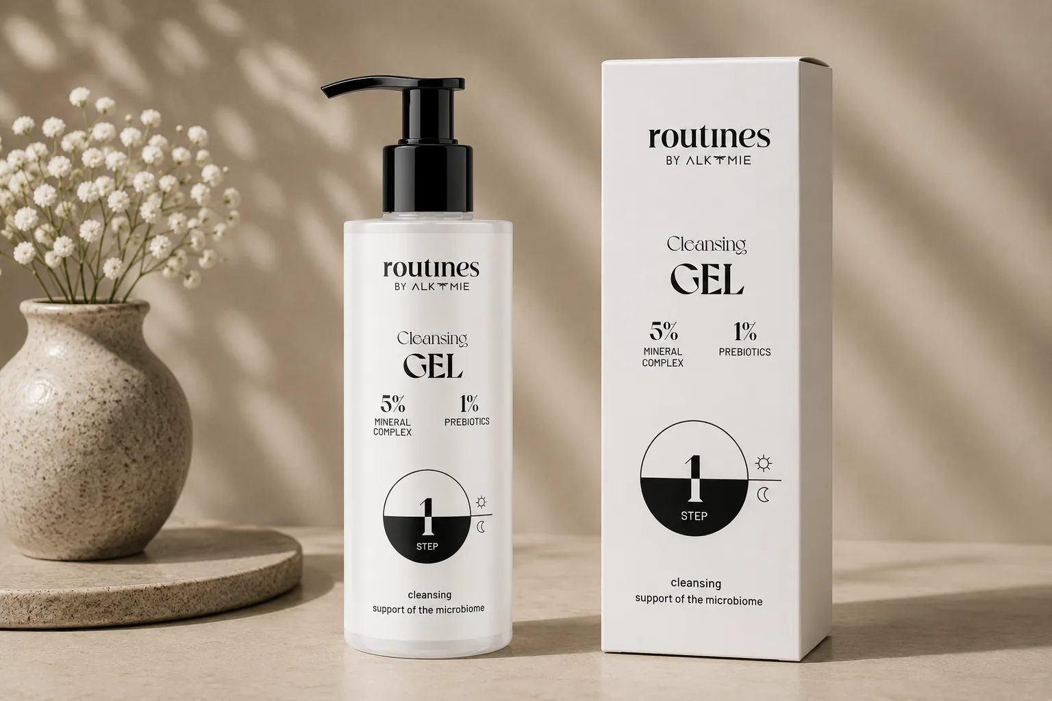 Routines STEP 1 rensegel med mineralkompleks og prebiotika