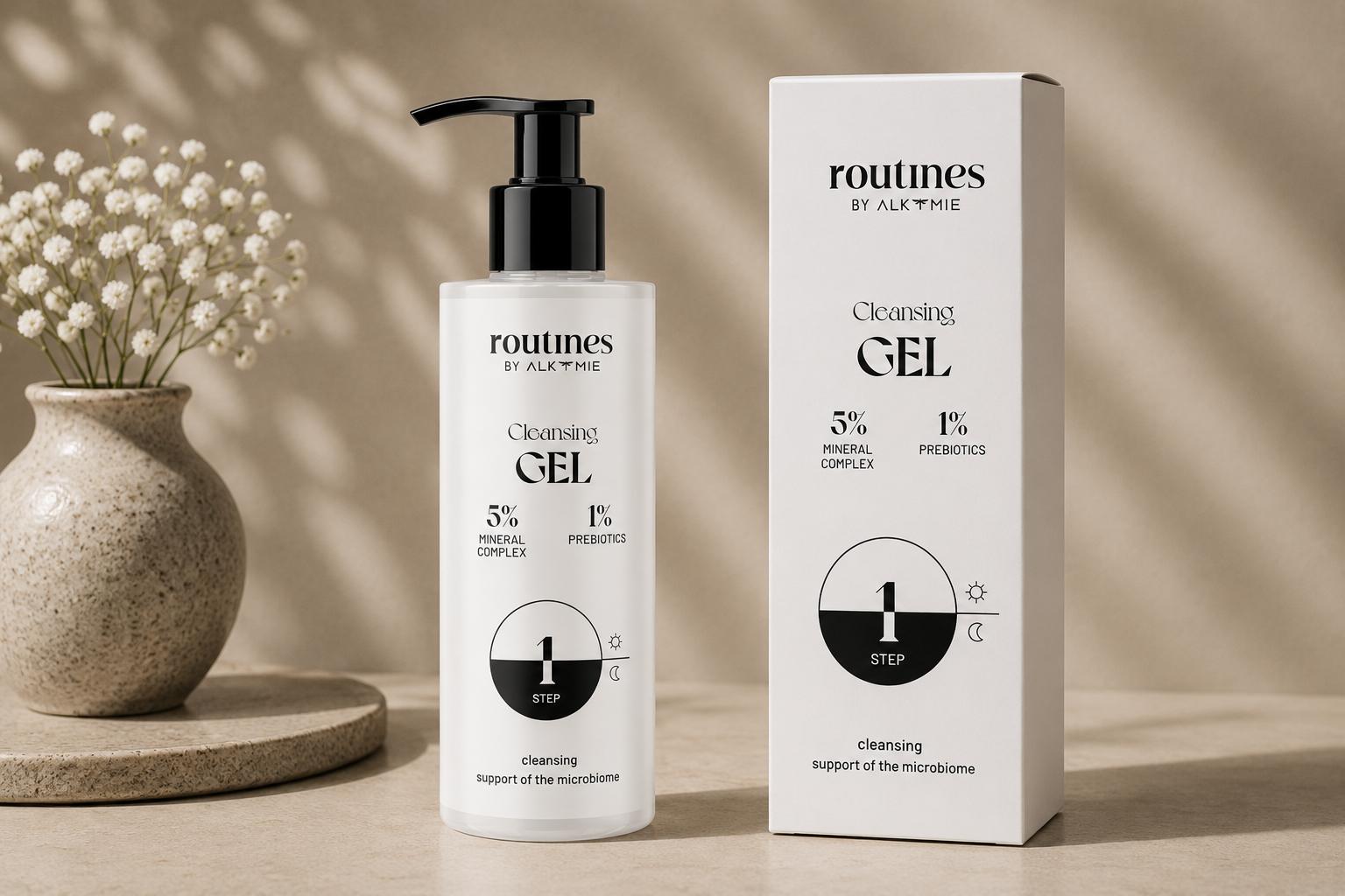 Routines STEP 1 rensegel med mineralkompleks og prebiotika