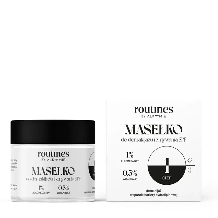 Routines STEP 1 sminkefjerner smør – fjerner vannfast sminke og SPF