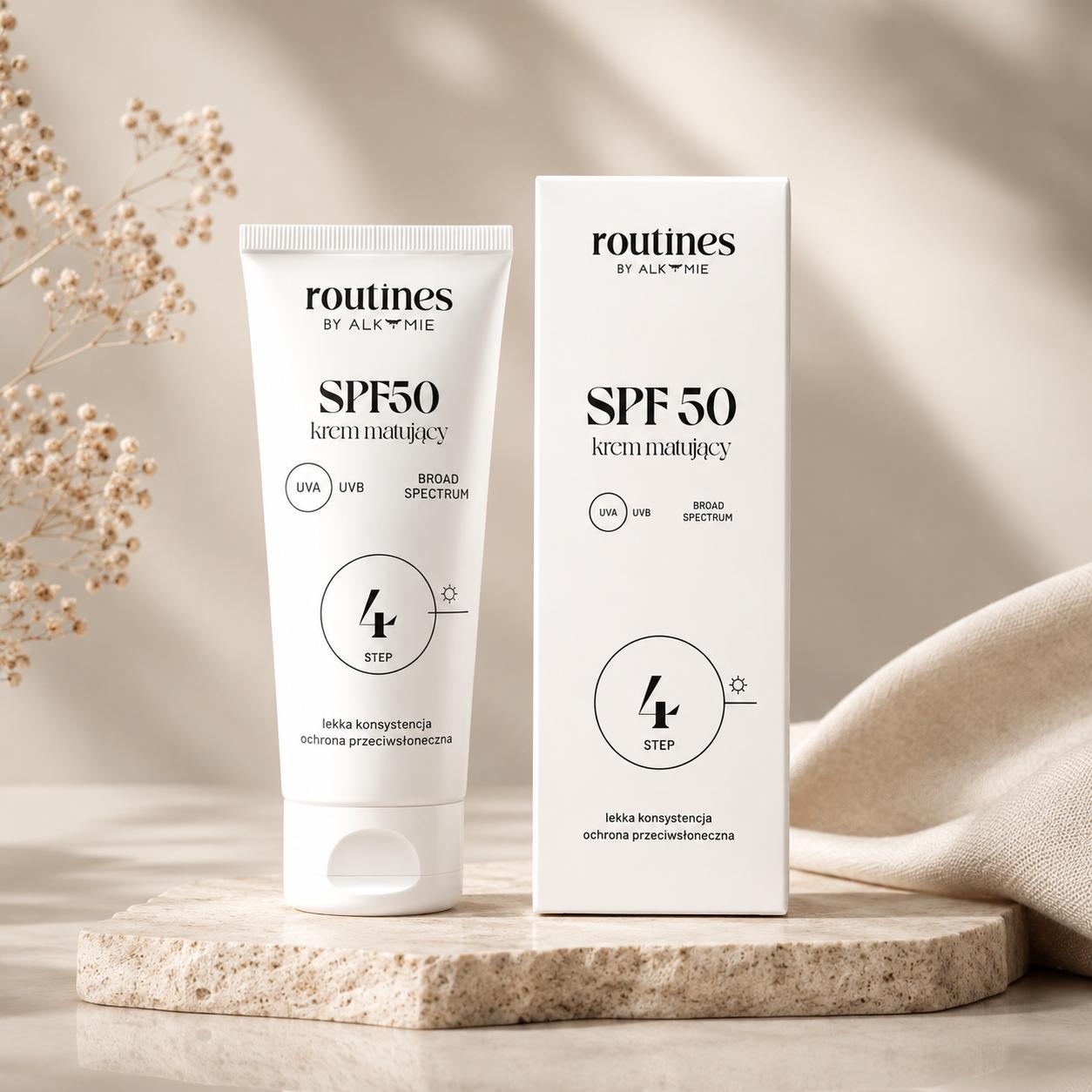 Routines STEP 4 SPF 50 dagkrem med bred UV-beskyttelse