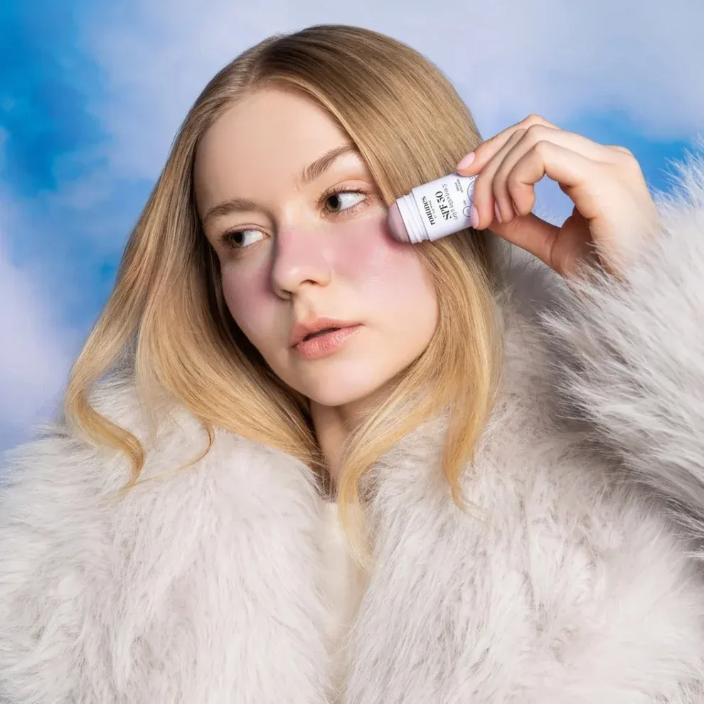 Routines Broad Spectrum SPF 50 stift rosa – beroligende fullspektrum beskyttelse ansikt