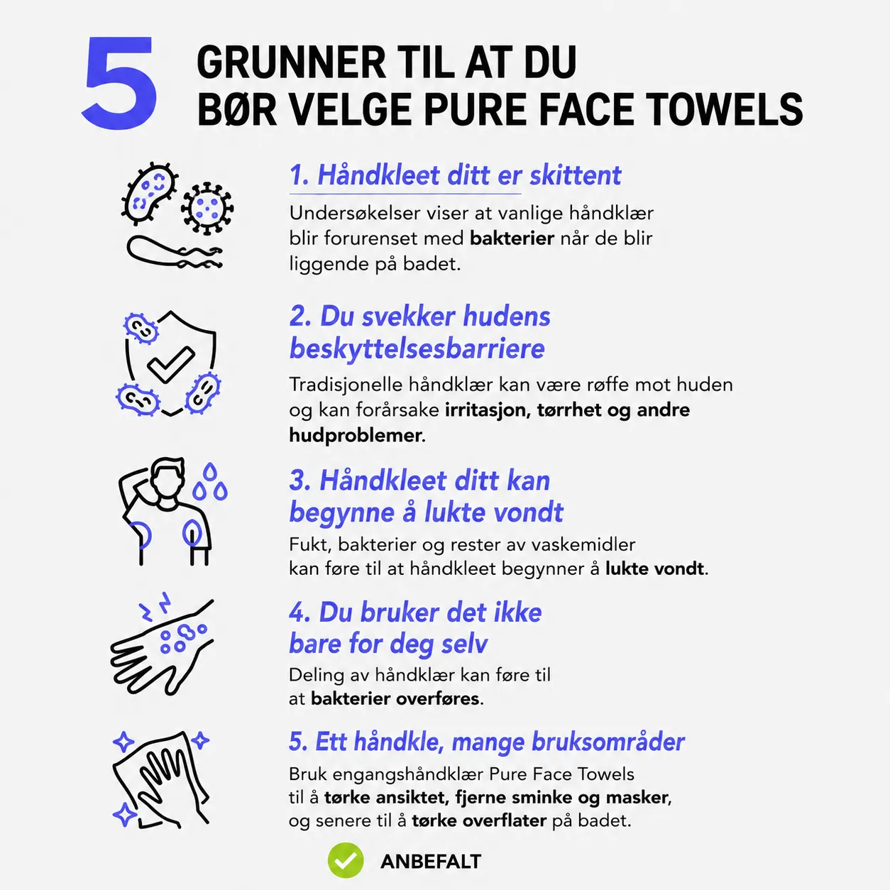 Routines engangs ansiktsservietter – myke og hygieniske 5 grunner