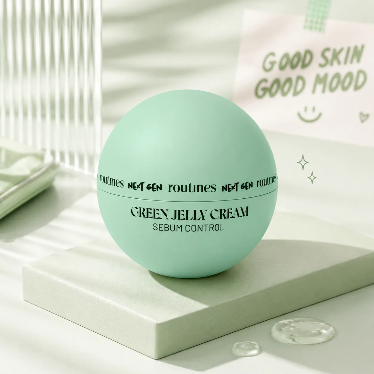 Routines Next Gen Green Jelly Cream grønn sebumregulerende gelékrem