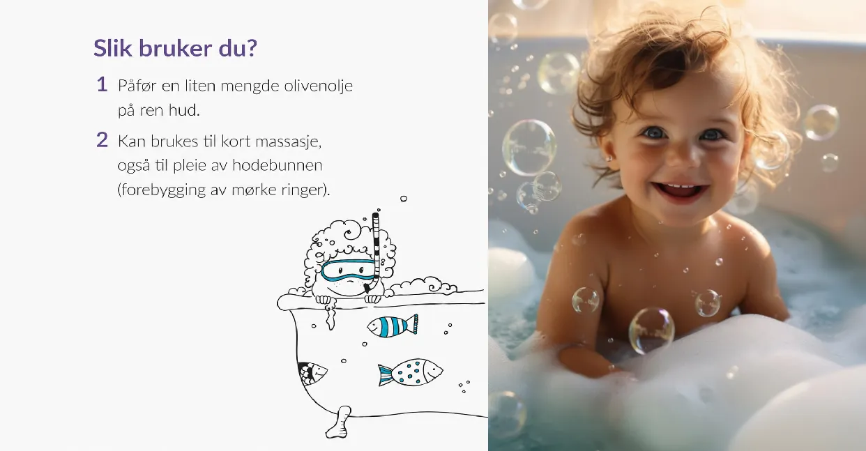 MomMe regenererende kroppsolje for barn og spedbarn – perfekt til massasje baby
