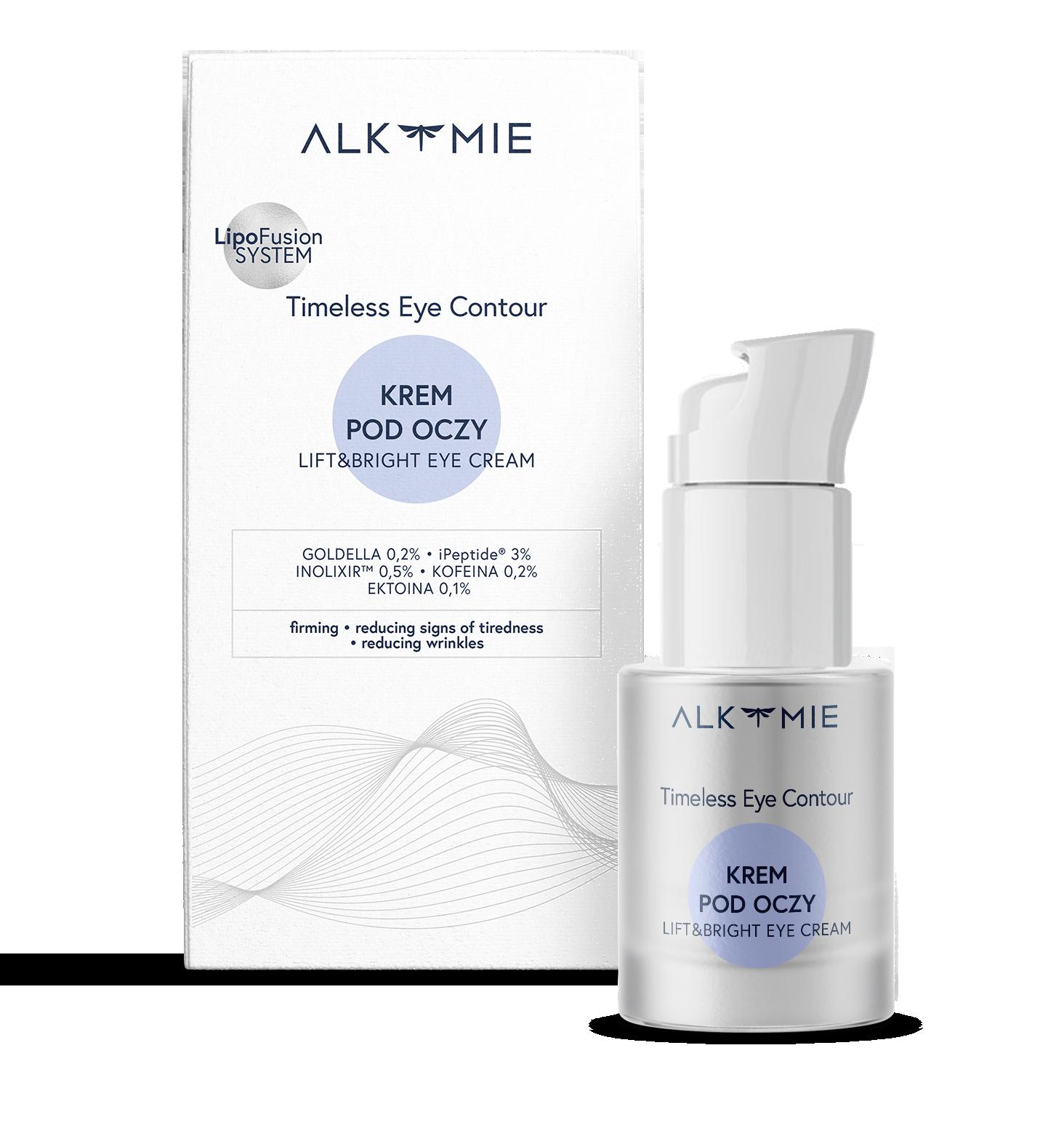 Timeless Eye Contour øyekrem fra Alkmie med lutein – reduserer rynker og mørke ringer